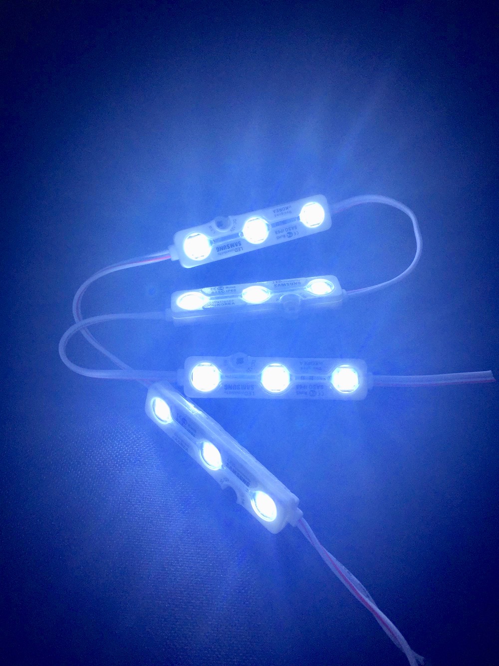 [HCM]bóng Led 5054 samsung (Màu trắng 1 bộ 50 tép KHÔNG BAO GỒM NGUỒN ADAPTER 12V ) tiêu chuẩn chống nước IP68