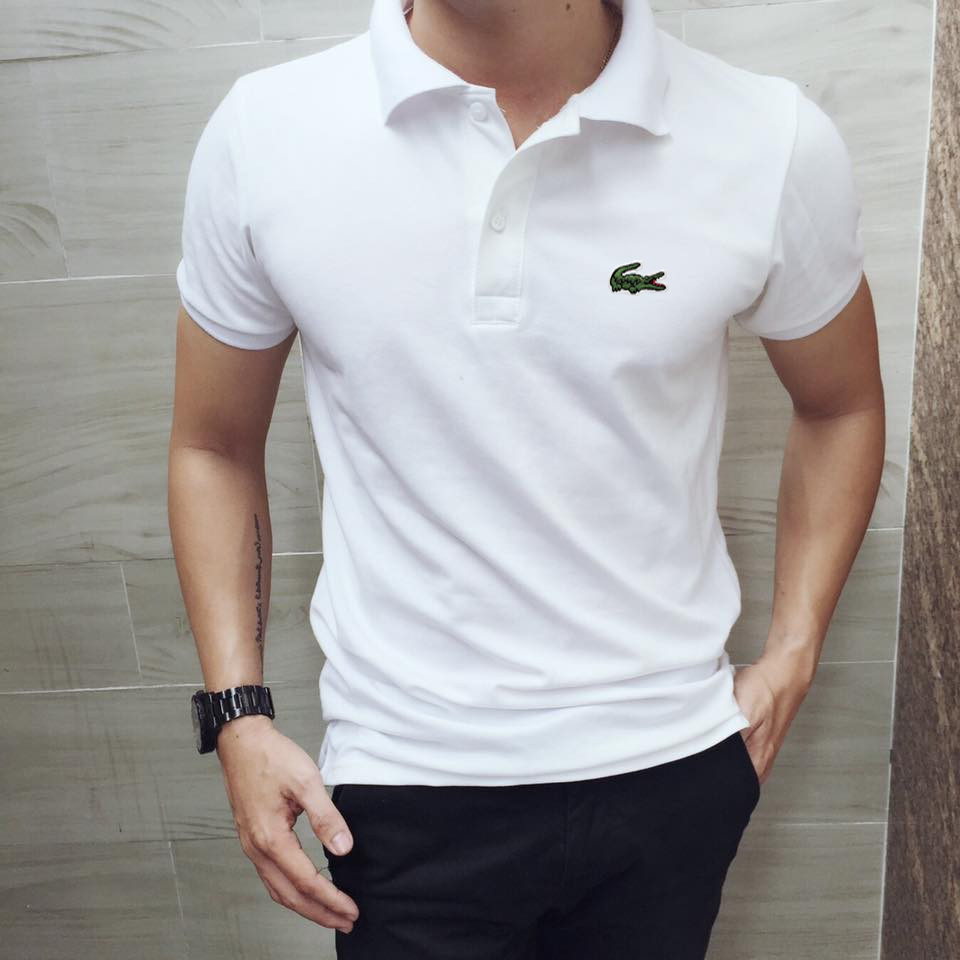 [HCM]Áo thun nam thêu Logo cực đẹp chất vải cotton 4 chiều mịn mát CS014