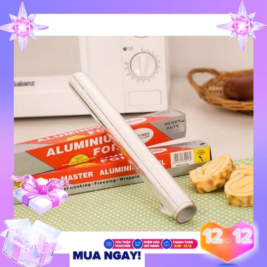 Cuộn giấy bạc bọc thực phẩm màng nhôm bọc thực phẩm siêu tiện lợi giữ ấm bọc nướng đa năng
