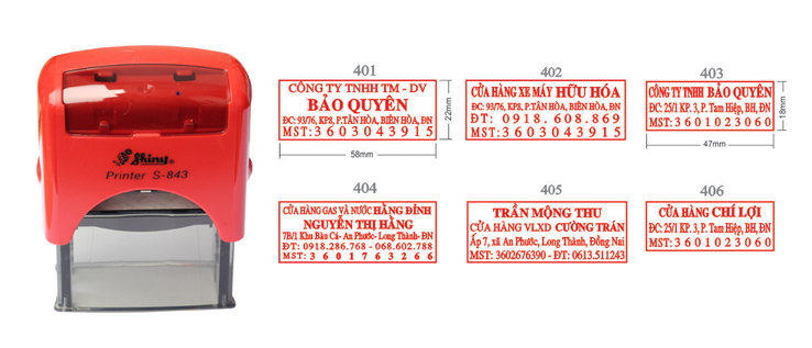 Dấu công ty chuẩn