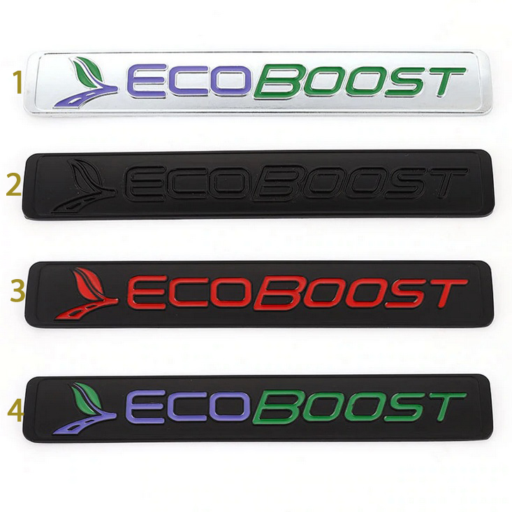 Tem chữ ecoboost trang trí xe-ot4