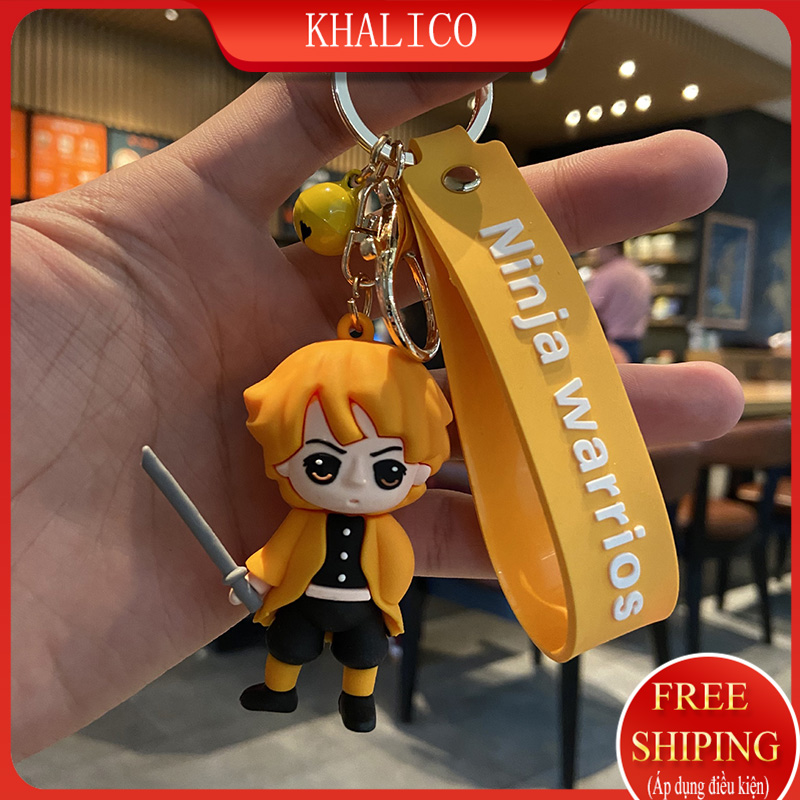[FREESHIP] Móc khóa xe, treo cặp đi học KHALIK - MK017971 Ninja Warrios - cậu bé vàng