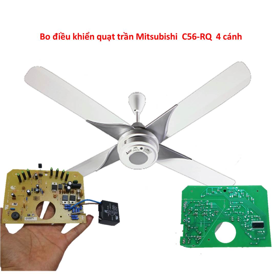 Bo điều khiển quạt trần 4 cánh, 5 cánh C56-RQ chính hãng