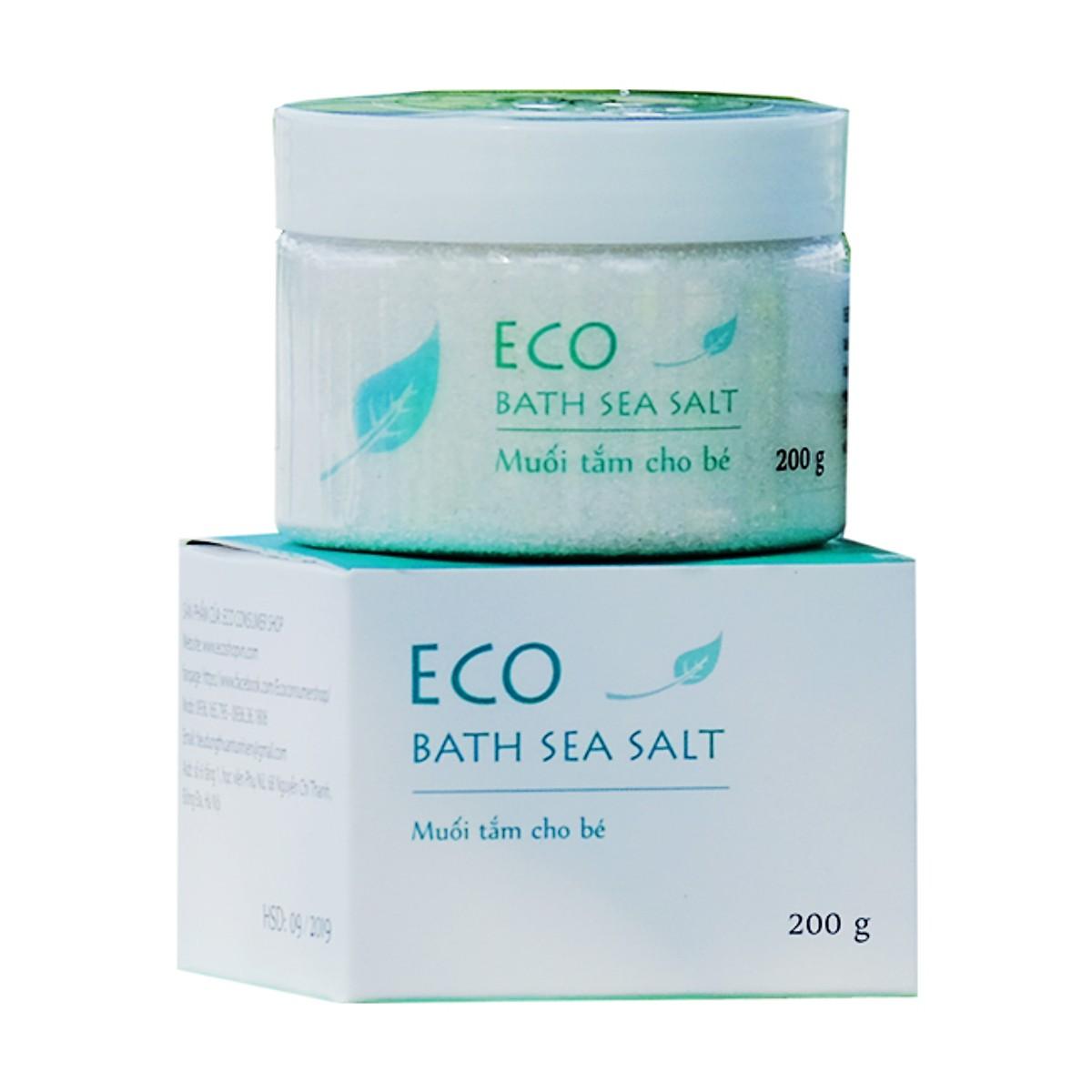 [HCM]Muối Tắm Bé ECO 200g - Muối Tắm Bé Thảo Dược Tự Nhiên