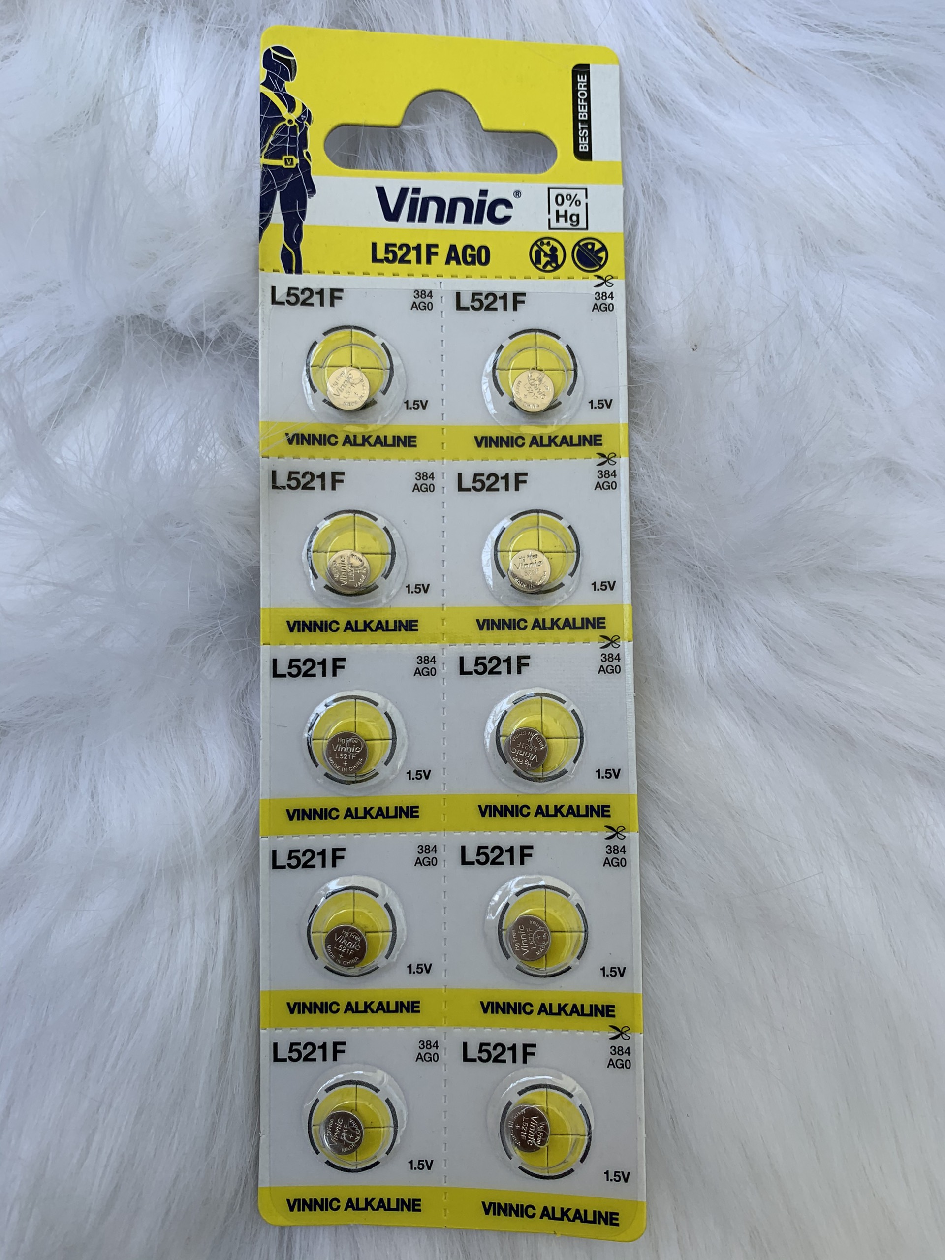 pin đồng hồ đeo tay Vinnic L521F AG0 - 1 vỉ 10 viên