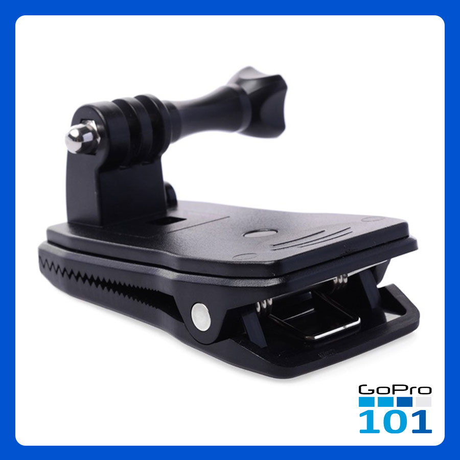 Kẹp giữ máy ảnh GoPro Hero xoay 360 độ gắn ba lô , nón đa năng cho SJCam, Xiaomi Yi, Yi Action, Osmo-GoPro101-inoxnamkim