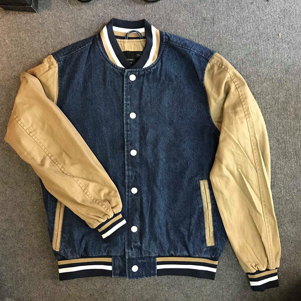 Áo khoác nam Bomber Zara denim