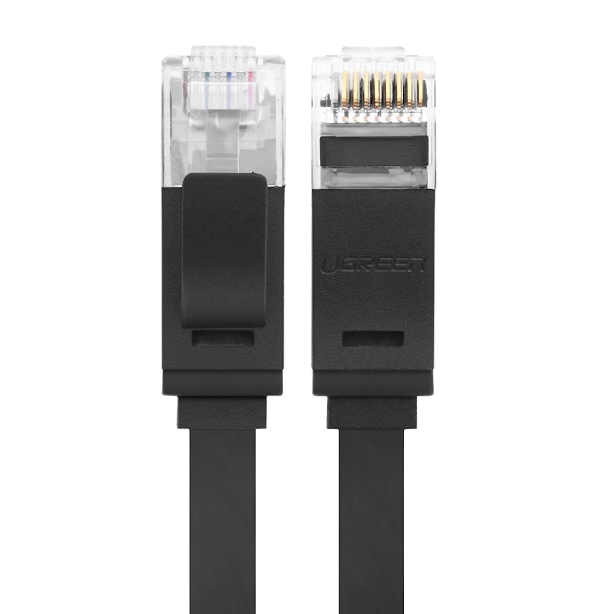 Cáp mạng cat6 utp màu đen dây dẹt ugreen 11238