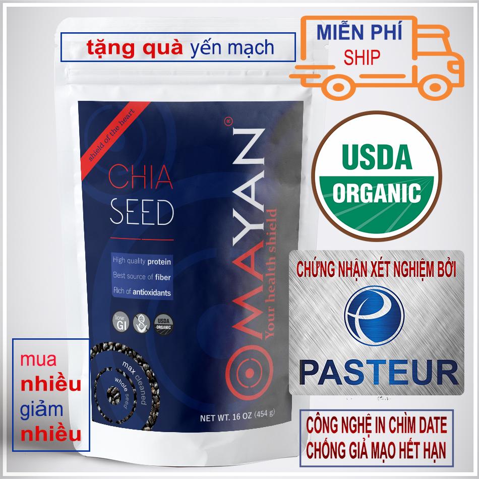 Combo Hạt Chia seed Mỹ Organic Mayan đen 907gr - Hat chia 2 pound