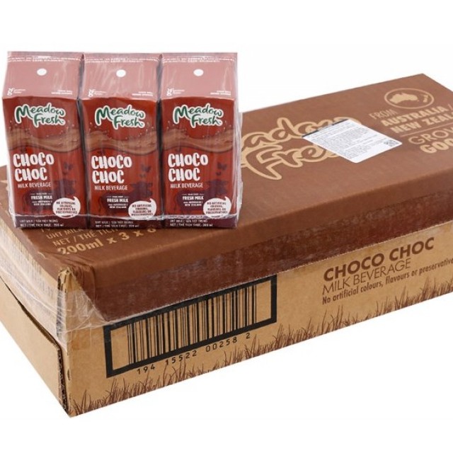 [12/2022] Sữa Meadow Fresh socola hộp 200ml thùng 24 hộp