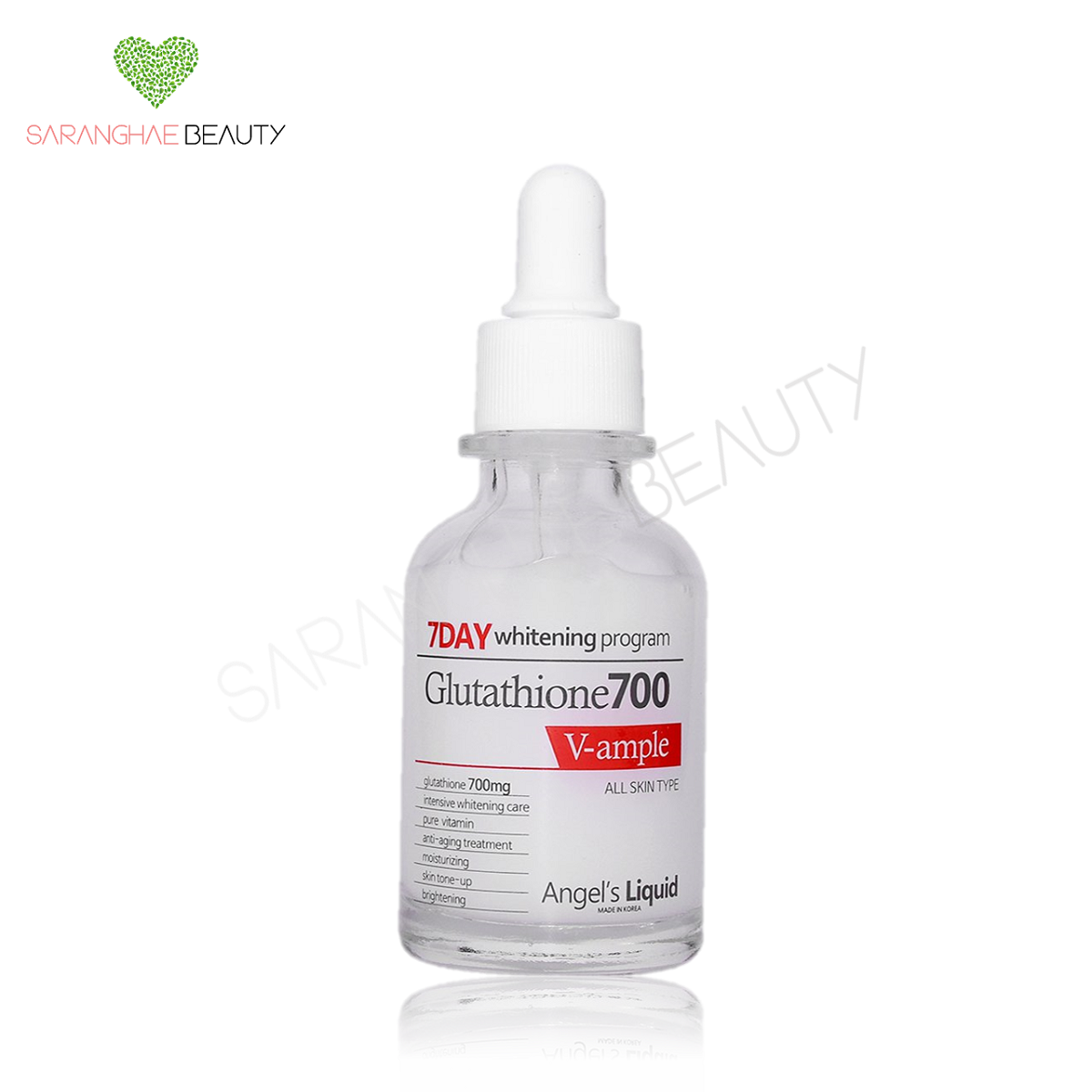 Serum Dưỡng Sáng Da, Làm Mờ Thâm Angel’s Liquid 7day Whitening Program Glutathione 700 V-Ample 30ml
