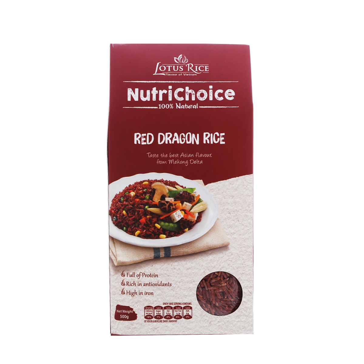 Gạo Lứt Huyết Rồng 500g