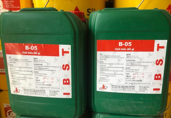 B05 Tẩy gỉ sắt thép can 5 lít