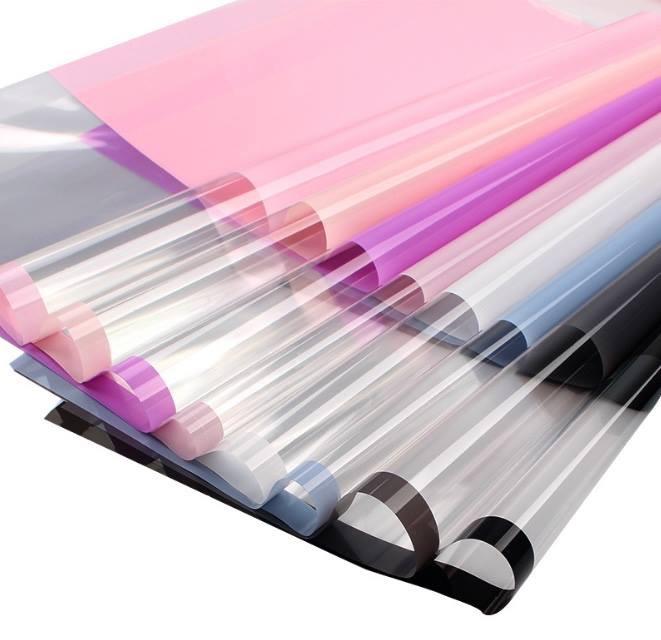 1 tập 20 tờ giấy gói hoa bóng mờ nửa bóng kính