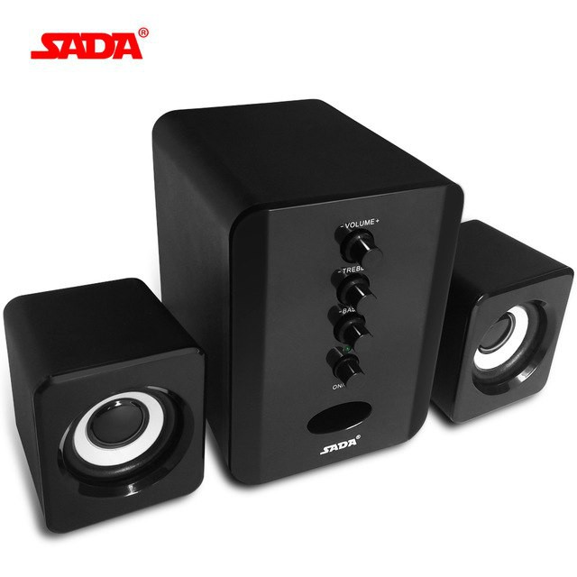 Bộ Loa Máy Tính USB SADA D202, Loa Vi Tính Thế Hệ Mới ,  Loa Máy Tính thiết Kế Mới Nhỏ Gọn, Bass, Treble  Âm Thanh Cực Trong.