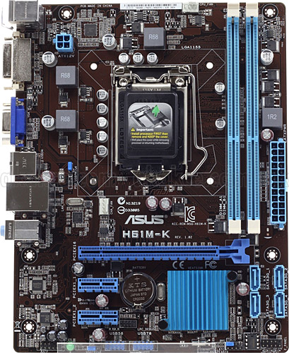 Mainboard asus h61m-k intel h61, socket 1155