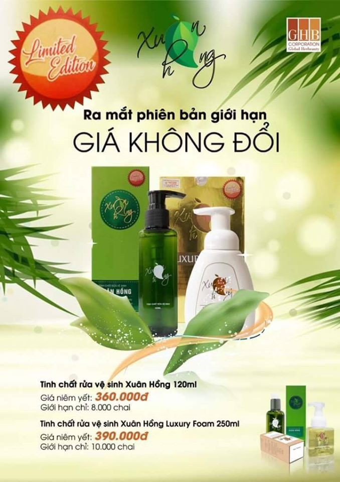 Dung dịch vệ sinh Xuân Hồng 120ml