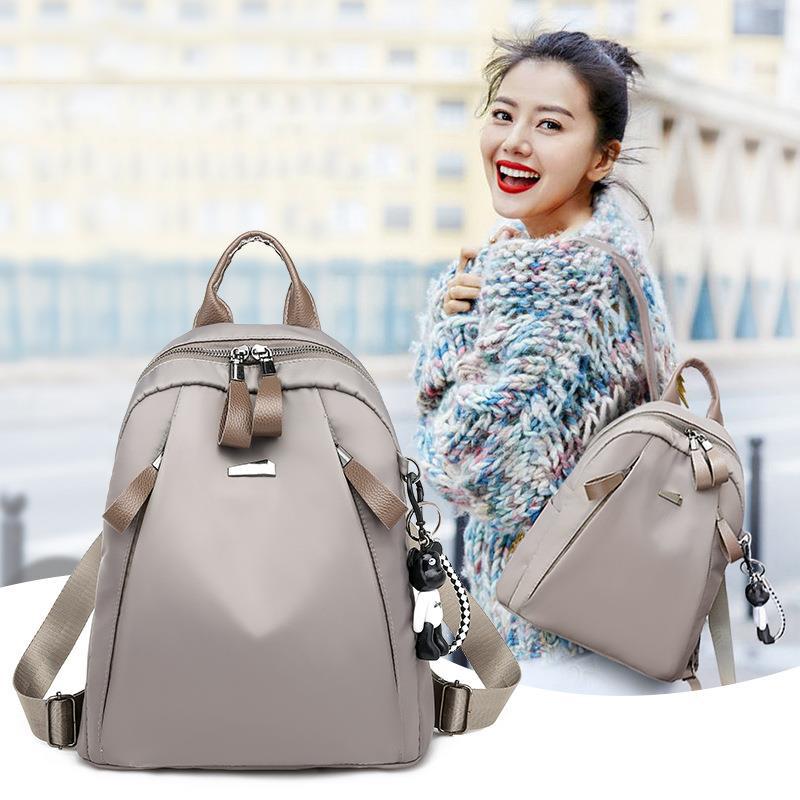 Balo nữ chống thấm nước, Balo khóa gấu sang trọng, Balo đẹp giá rẻ - Balo Nữ Chống Nước Vừa Có Thể Đi Học, Đi Du Lịch, Đi Phượt Hay Đi Làm, Tặng phiếu bảo hành 1 năm Toàn quốc