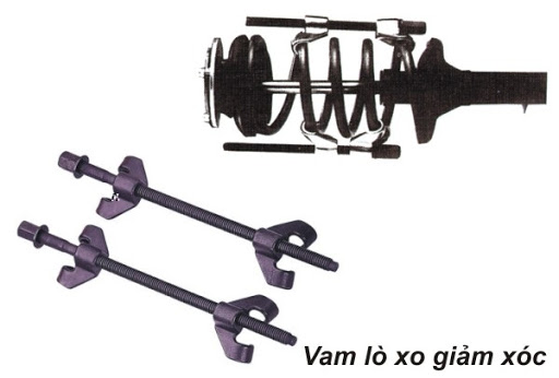 Vam tháo giảm sóc lò xo ô tô,vam tháo lò xo ô tô 2 chi tiết