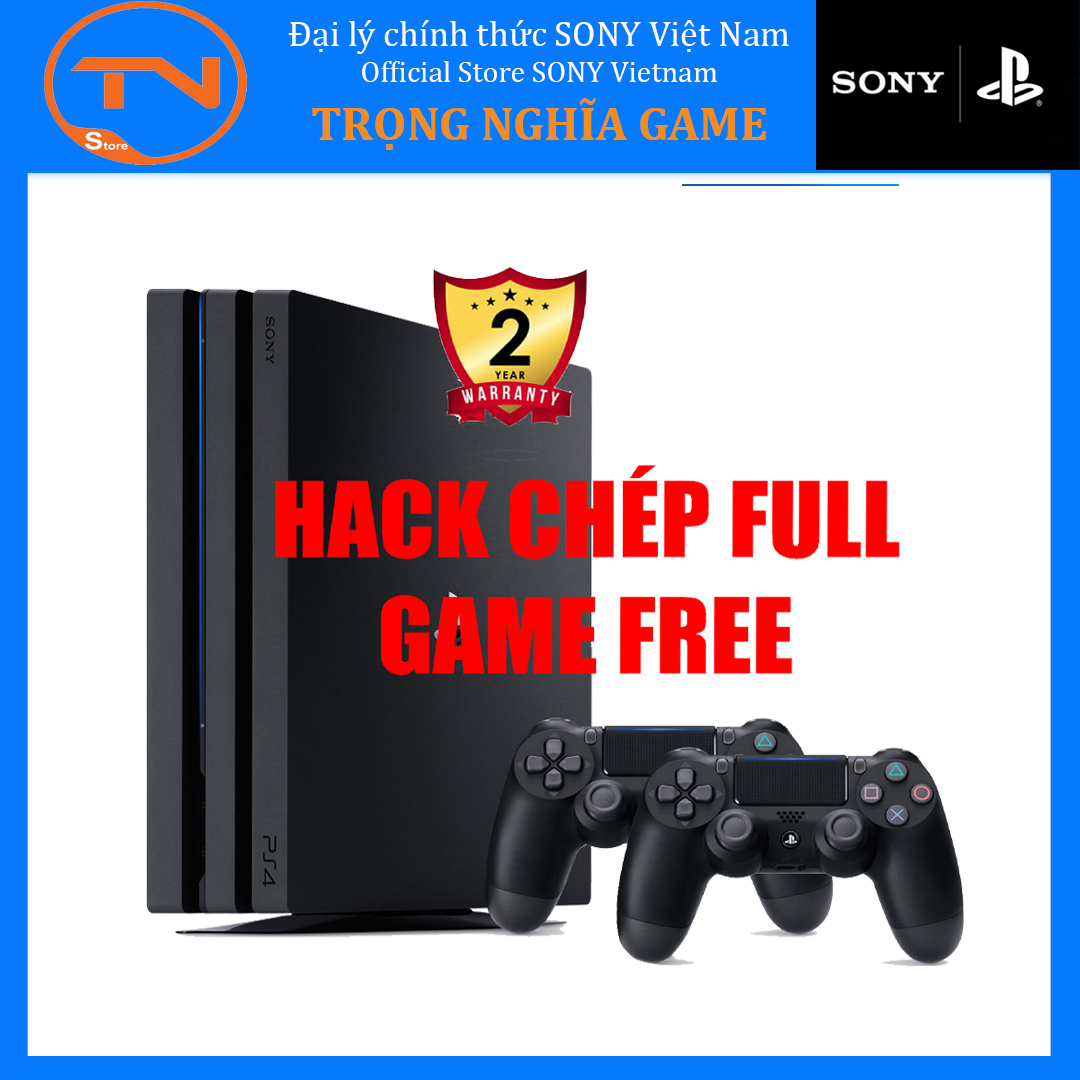 [Trả góp 0%]Máy PS4 Pro 1TB + 2 tay cầm + HACK CHÉP FULL GAME FREE - Hàng chính hãng bảo hành 12 tháng