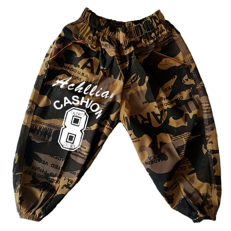 Quần Jogger bé trai phong cách lính rằn ri mẫu và màu ngẫu nhiên size từ 7-24kg