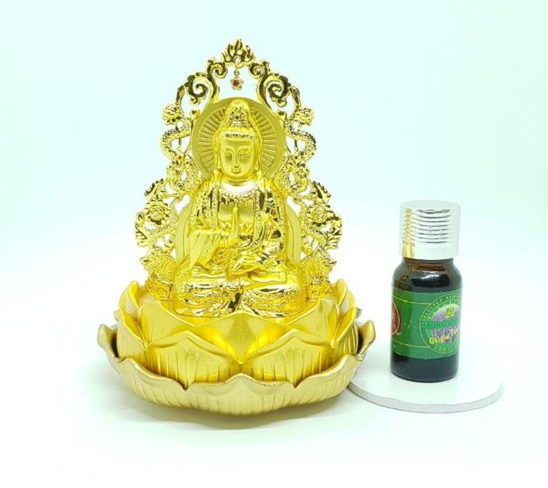 Tượng quan âm bồ tất 2 mặt tặng kèm nước hoa