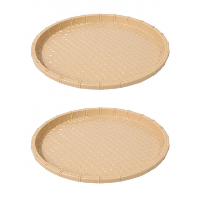 Combo 2 Mẹt Bún Nhựa Giả Mây Song Long 2844 - Lớn