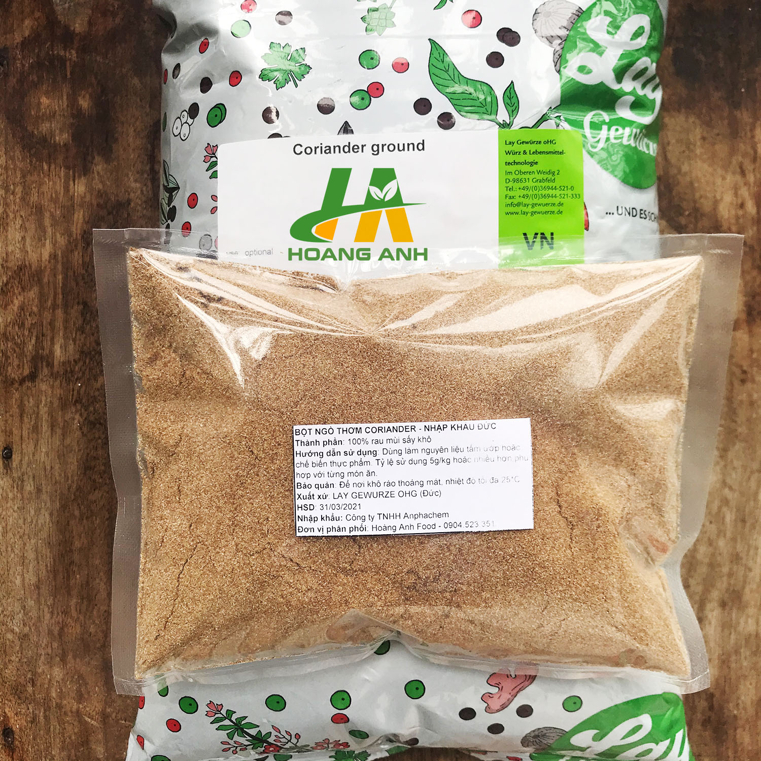 200g bột ngò thơm Coriander Ground - Hàng nhập khẩu Đức
