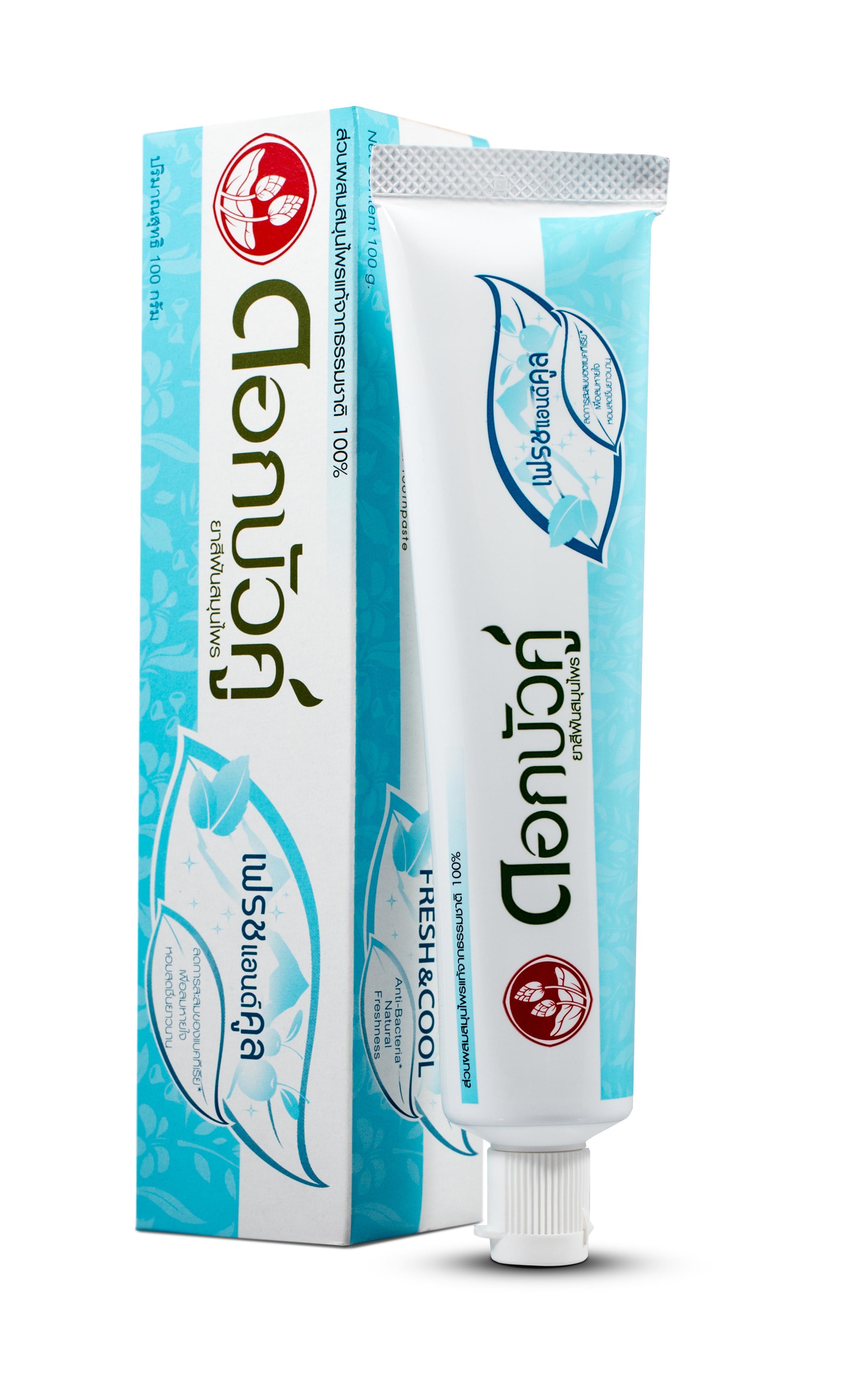 Kem Đánh Răng Thảo Dược Thái Lan Twin Lotus Dok Bua Ku FRESH & COOL 150gr