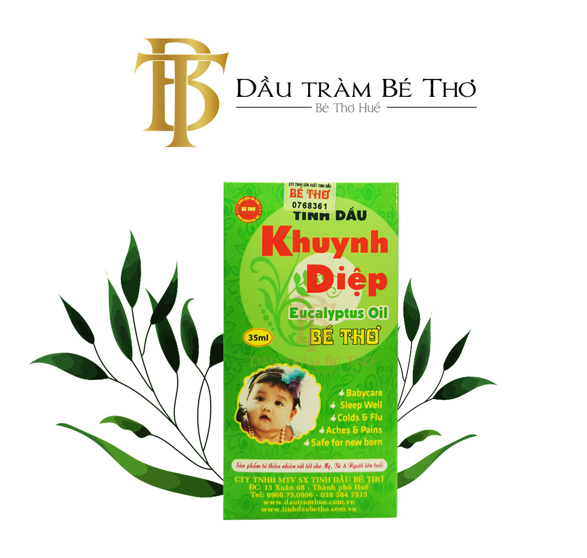 Dầu khuynh diệp Bé Thơ ngăn cảm, muỗi cắn côn trùng đốt, vi khuẩn giá rẻ