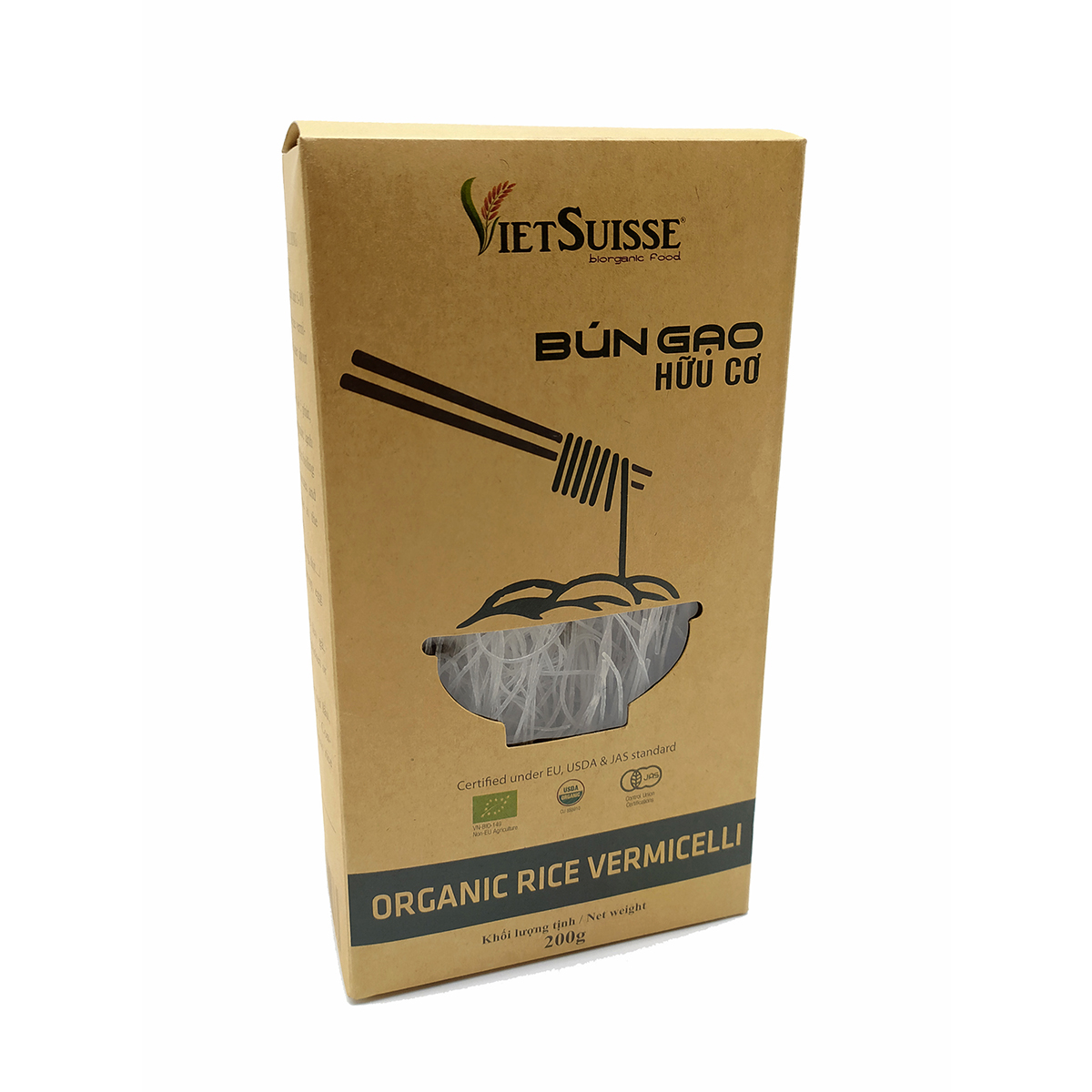 Bún gạo hữu cơ VietSuisse 200g