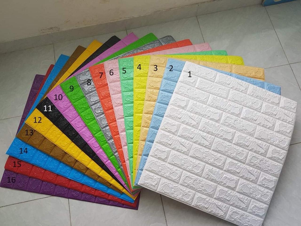Xốp Dán Tường Giả Gạch 4mm Cao Cấp Cách Nhiệt Cách Âm