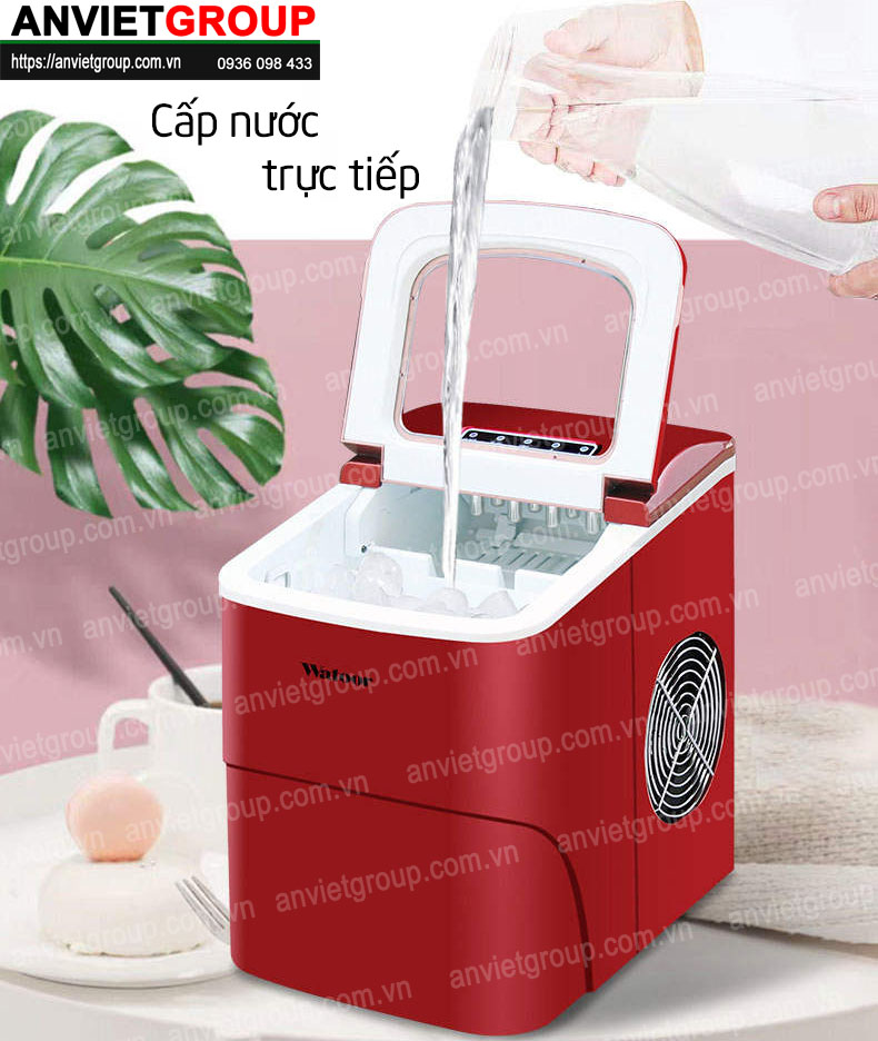 Máy làm đá viên đá bi mini tự động watoor wzb-16h an việt