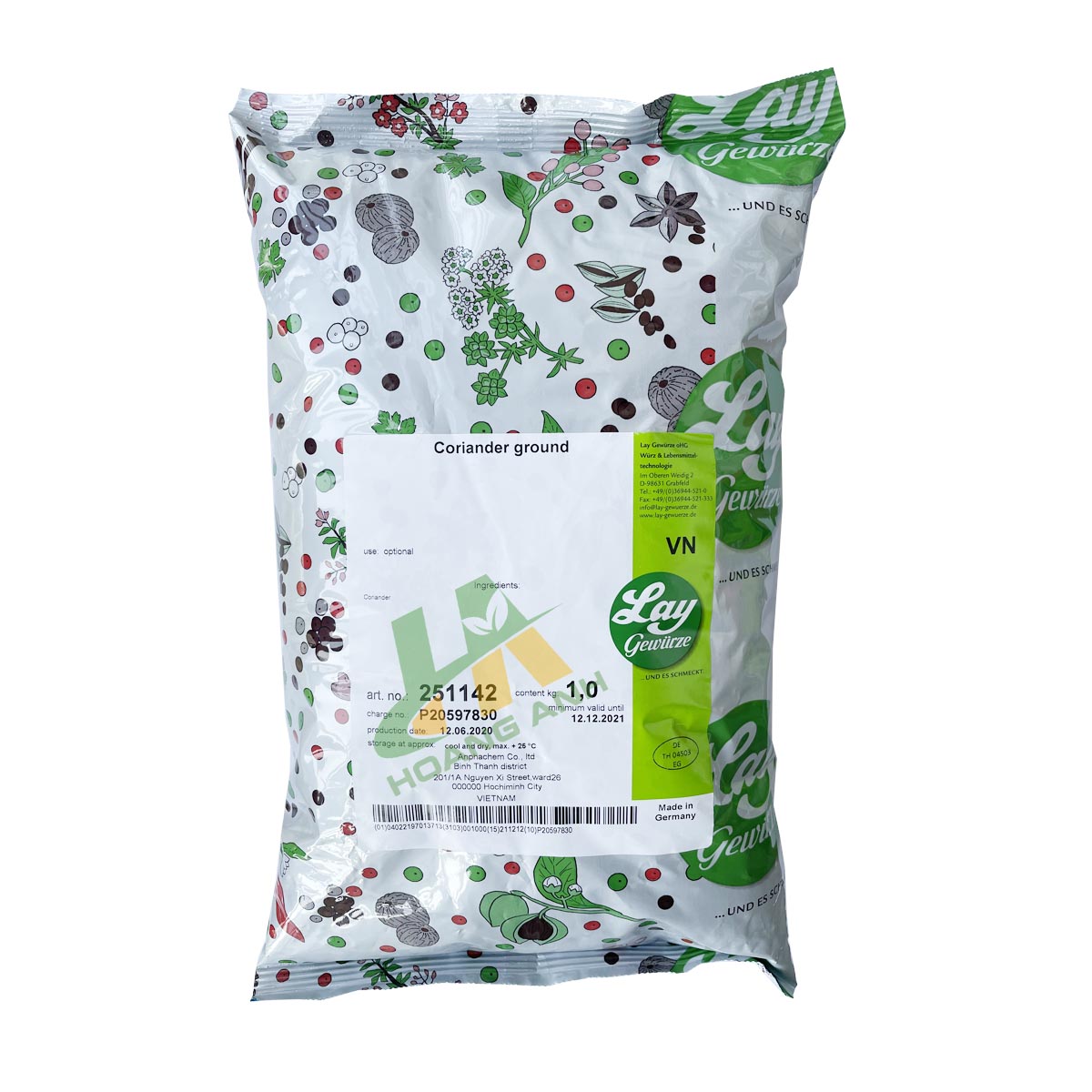 Bột ngò thơm Coriander Ground - Hàng nhập khẩu Đức