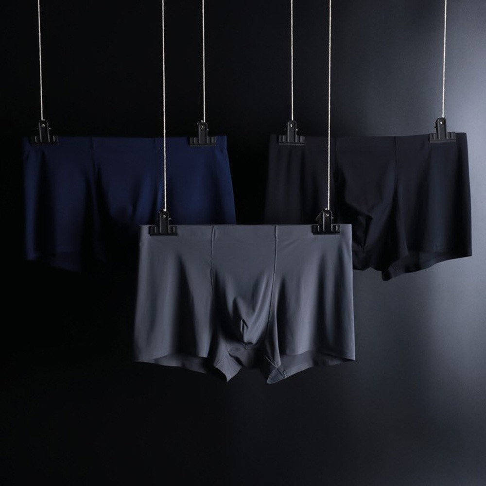 HOÀN TIỀN 15% - Combo 3 Quần lót đùi nam Quần boxer nam su đúc lụa sữa cao cấp (có kèm bán lẻ 1 chiếc)