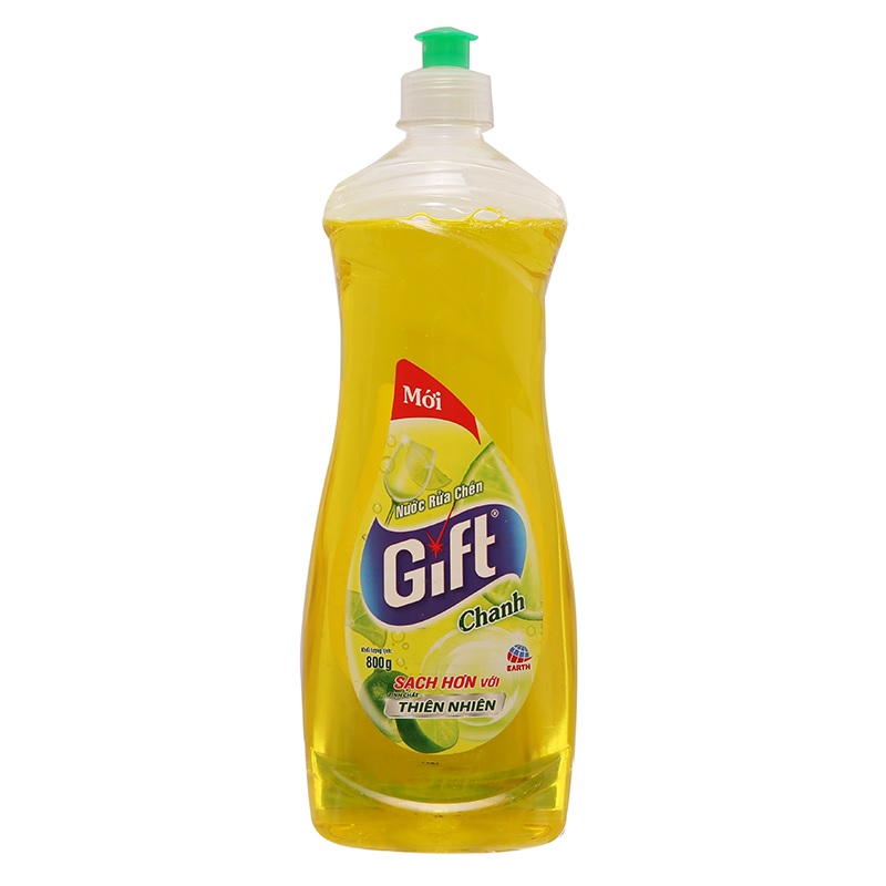 Nước rửa chén Gift hương chanh 800g - Mẫu mới
