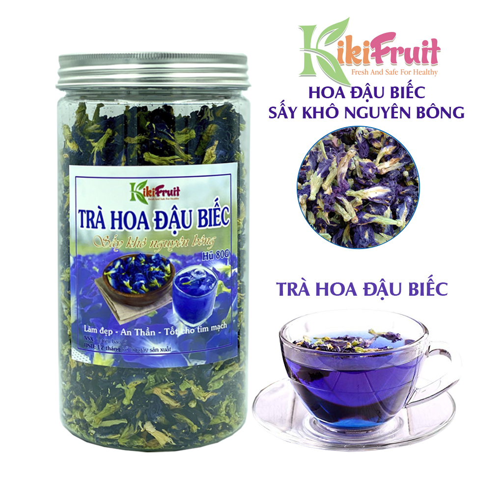 Trà Hoa Đậu Biếc Sấy Khô Nguyên Bông - KiKi Fruit