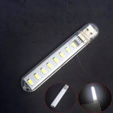 Combo 2 Đèn led 8 bóng siêu sáng cắm cổng USB