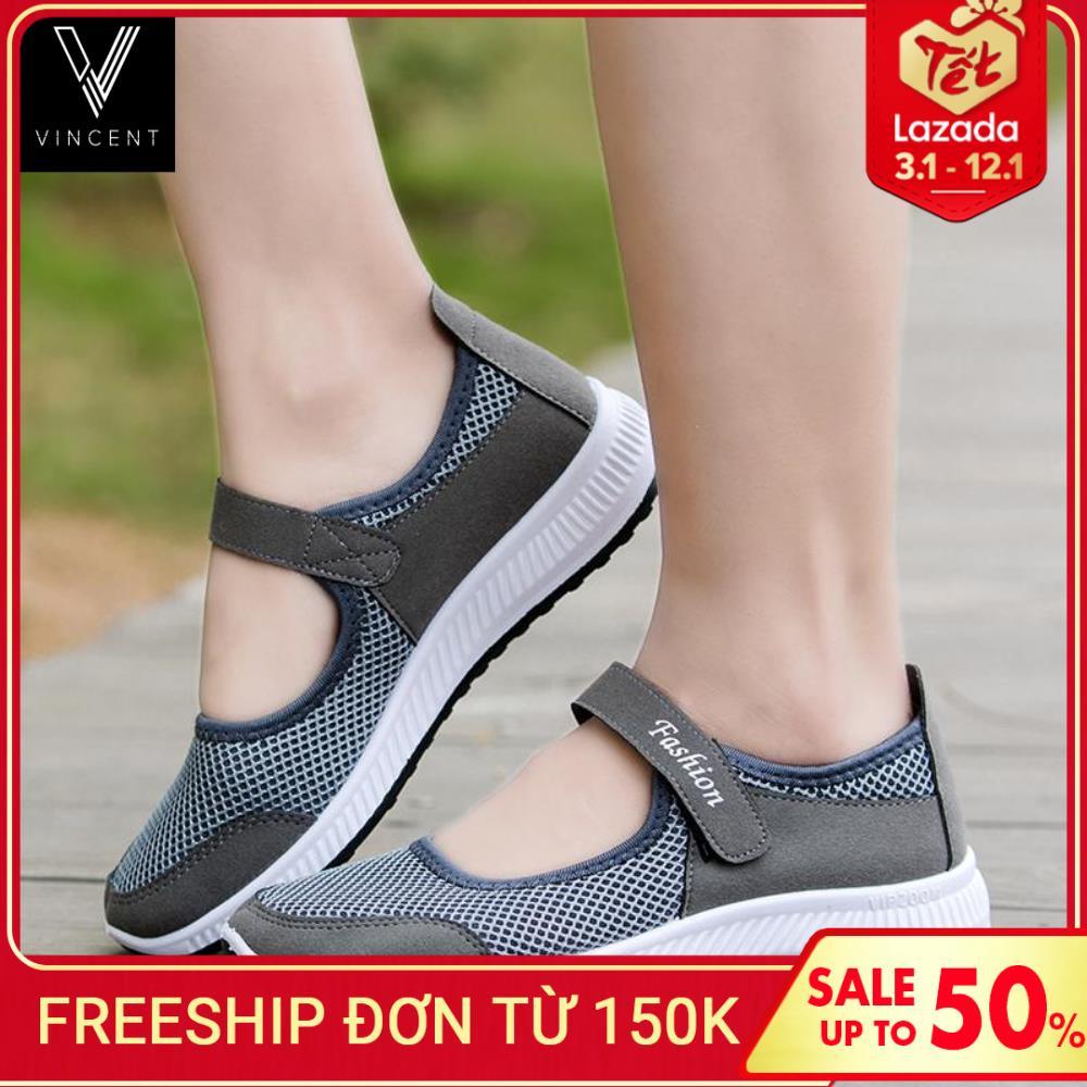 Giày Nữ Cá Tính Đế bằng Có Quai Đi Siêu Êm Ôm Chân Siêu Bền