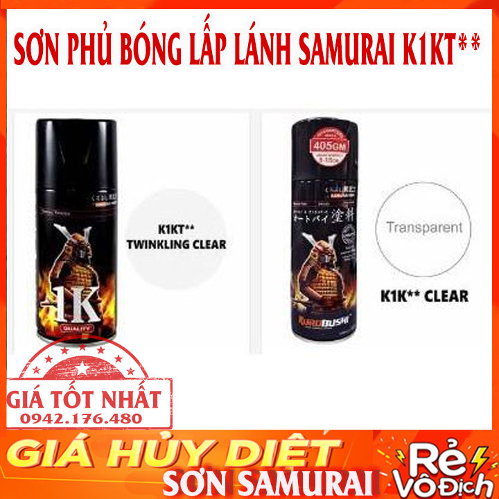 Sơn samurai phủ bóng màu trong k1k