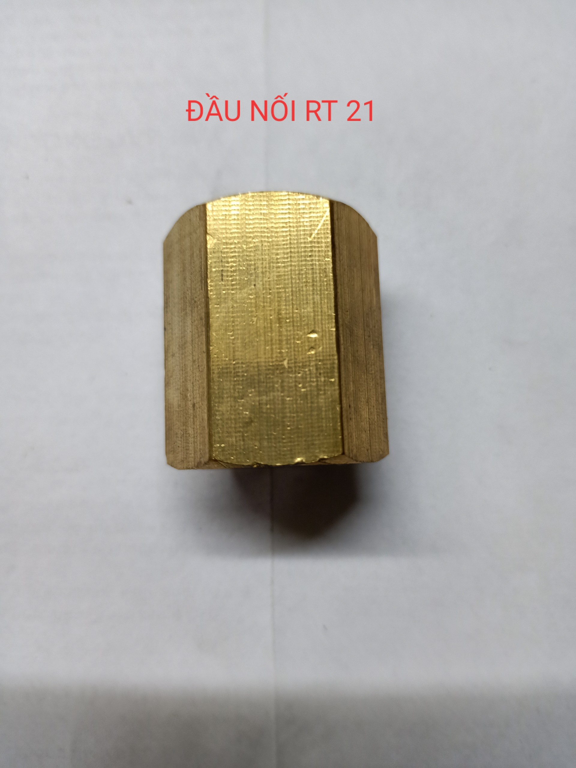 Đầu nối 2 đầu răng trong 21 - đồng thau