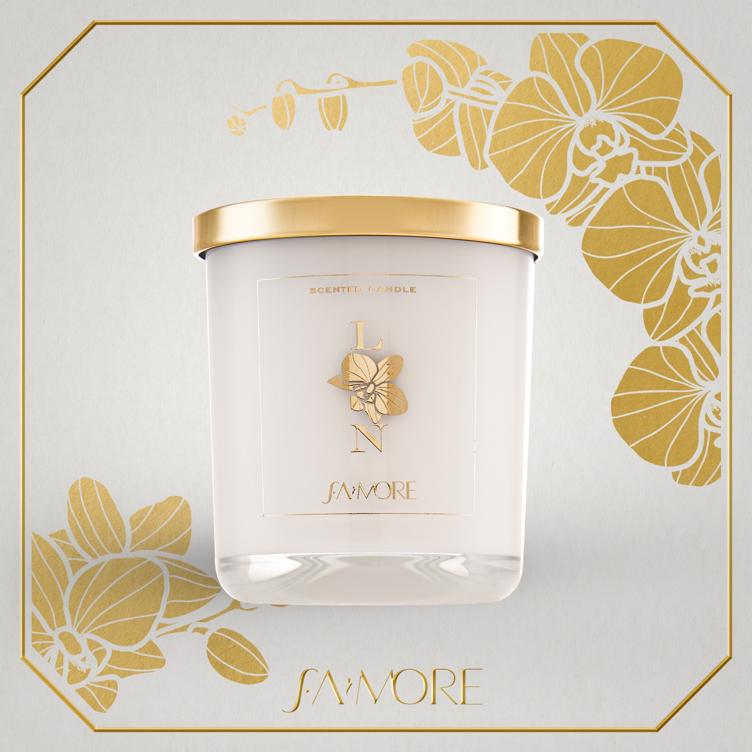[HCM]Nến thơm cao cấp Farmore - LAN - Ấm áp và ngọt ngào từ hương nho đỏ và gỗ sồi - 250g
