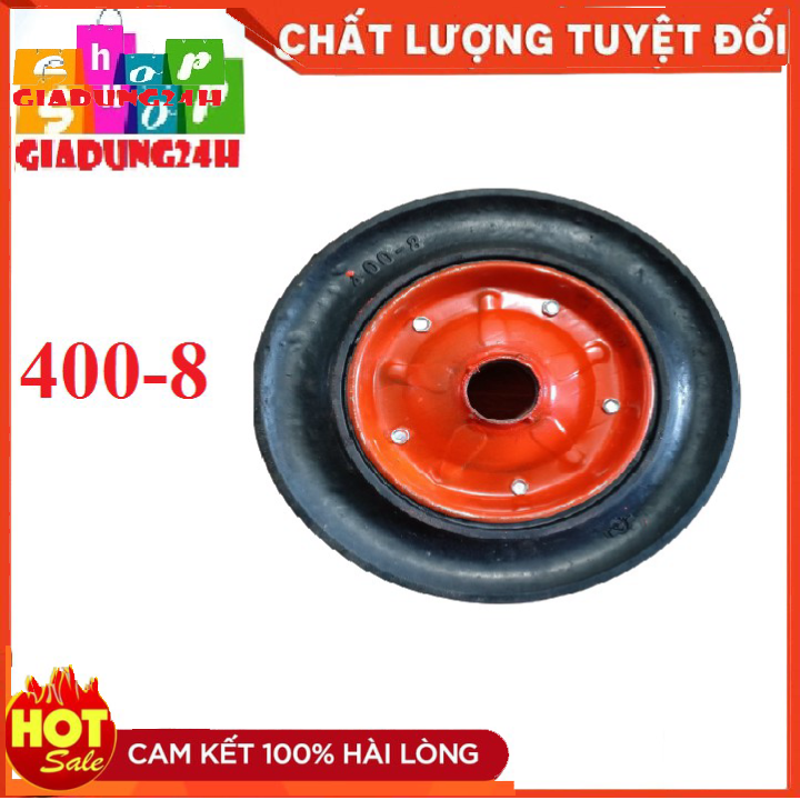 Bánh xe máy trộn bê tông 350 lít Đường kính 400-8- Đã lắp sẵn vòng bi-Giadung24h