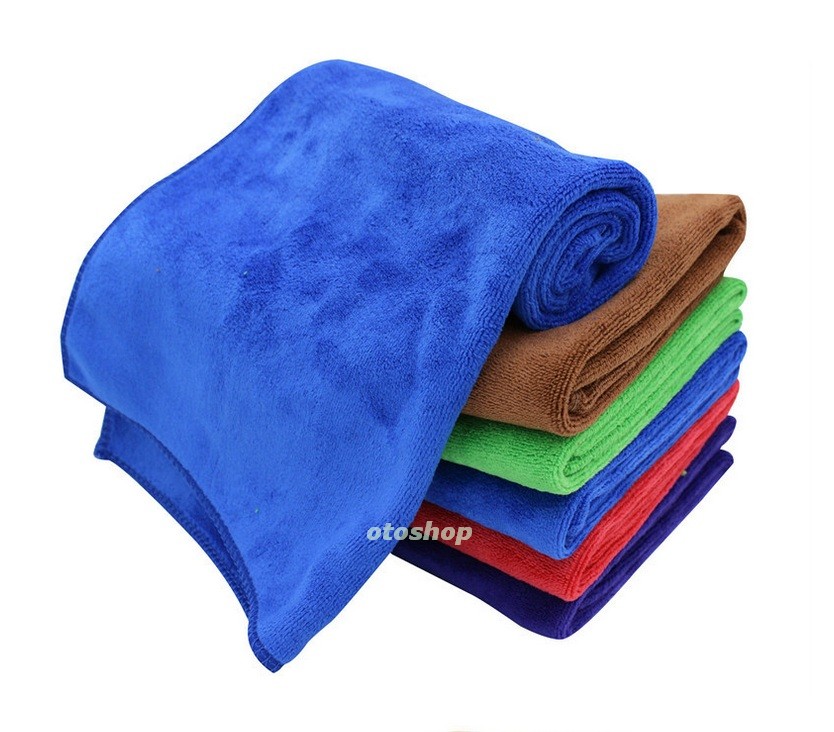 Khăn lau xe microfiber loại siêu mịn 30x70cm
