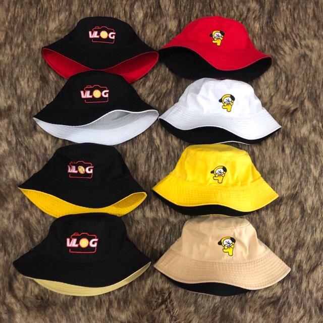 [HCM]Nón Bucket BT 21 nón Bucket 2 mặt Chimmy Cute
