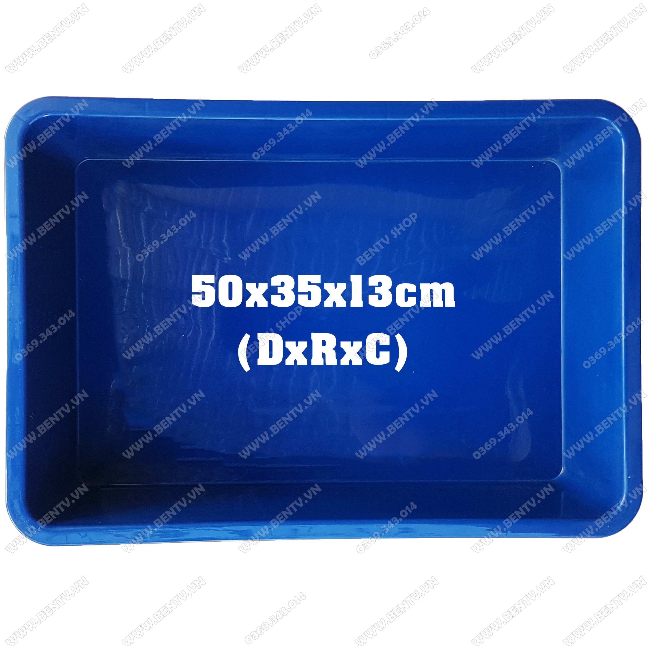 Khay Nhựa Nuôi Cá 16 Lít 50x35x13cm - Khay Hình Chữ Nhật