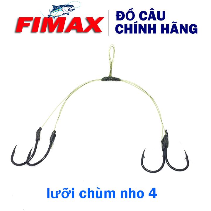 Lưỡi câu chùm nho 4-6-8 lưỡi số 16 lưỡi đen cước xanh cực chắc - Lưỡi chùm nho câu cá tra - Lưỡi chùm câu cá
