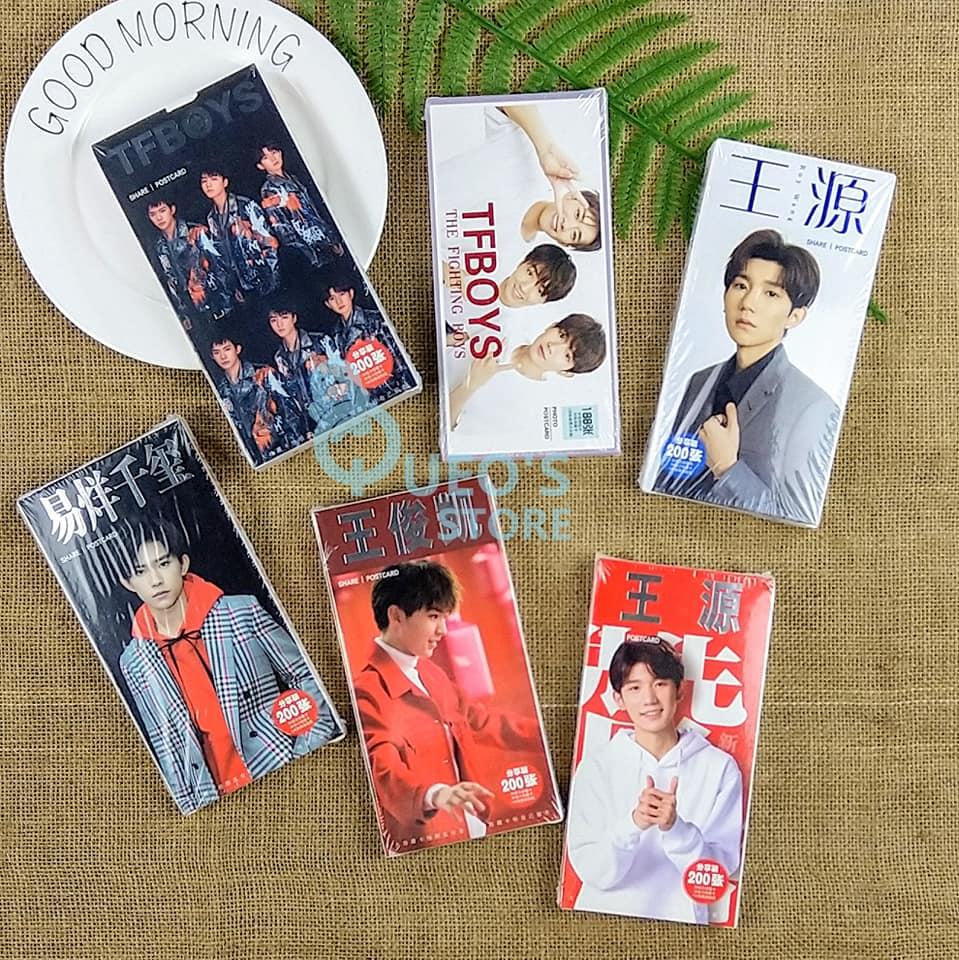 [HCM]Hộp combo Postcard + lomo + hình dán TFBOYS Khải Nguyên Thiên
