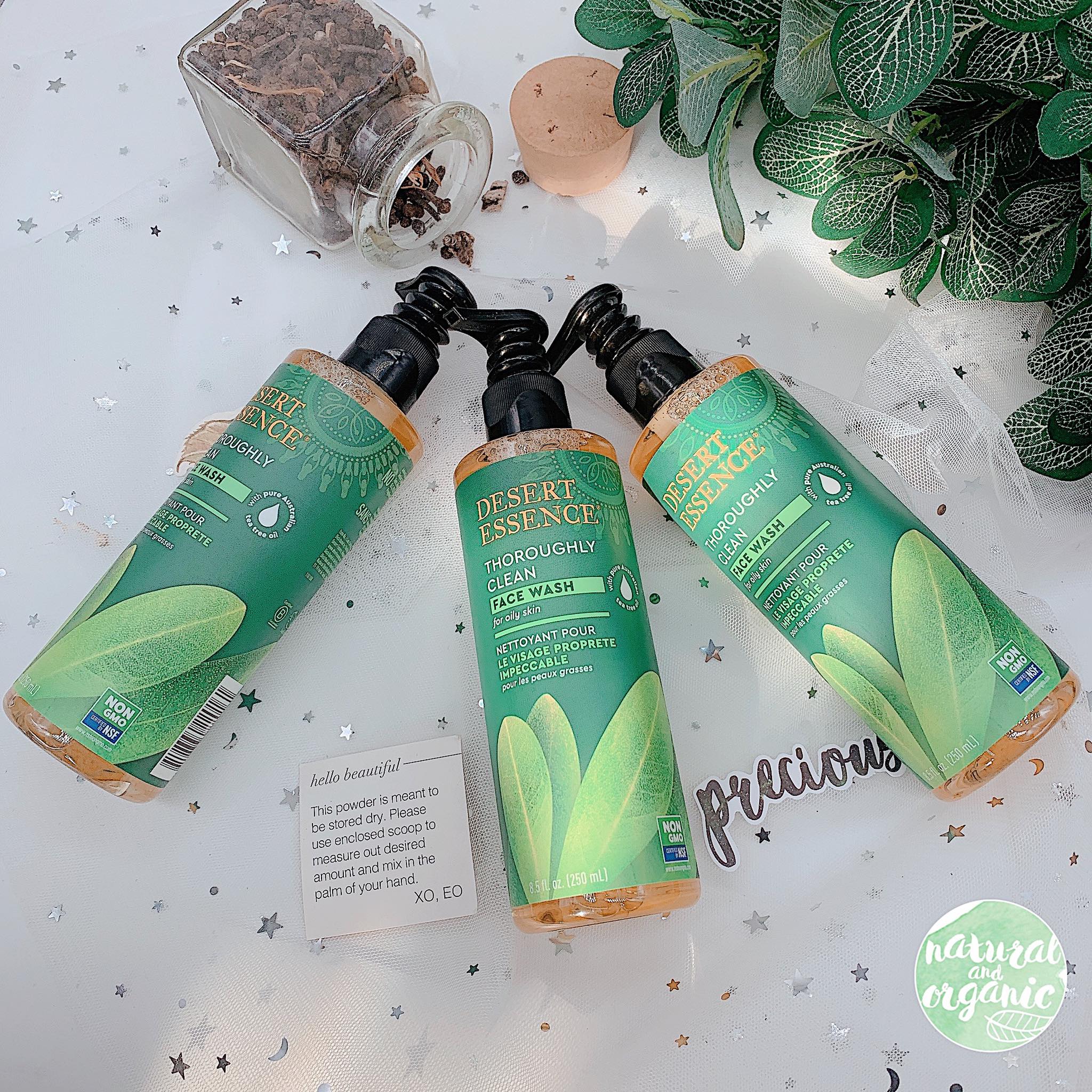 sữa rửa mặt làm sạch sâu Desert Essence Thoroughly Clean Face Wash-original