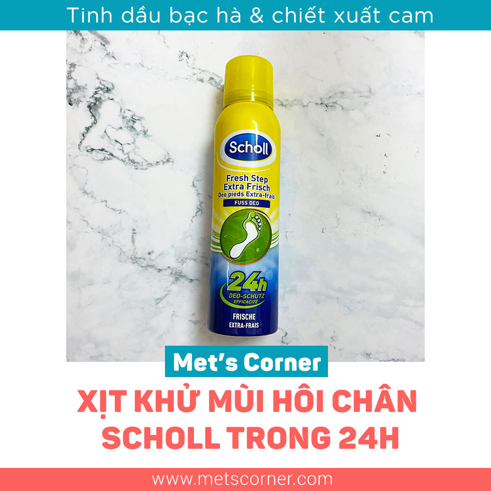 [HCM][Đức]Xịt Khử Mùi Hôi Chân Scholl Fuss Deo Extra Frisch - Hương cam chanh 150ml